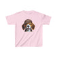Smiling Beagle Wearing Deerstalker Hat Youth T-Shirt - Too Cute Pets
