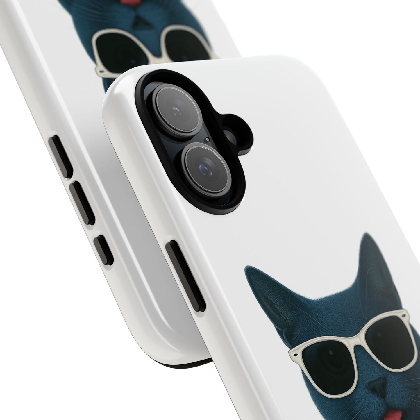 Russian Blue Cat Wearing Sunglasses - Tough Phone Case