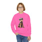 Airedale Terrier Wearing Tweed Flat Cap #2-  Youth Crewneck Sweatshirt - Too Cute Pets