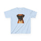 Kids Tee with Boxer Dog Wearing Sunglasses