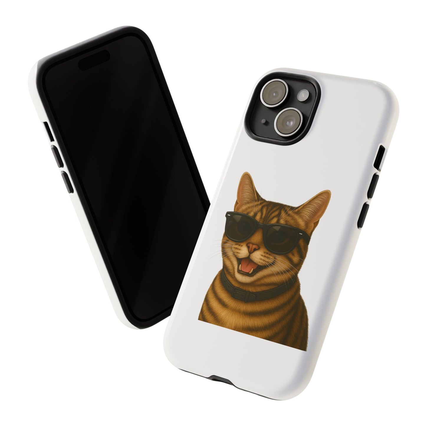 Tabby Cat Wearing Sunglasses - Tough Phone Case
