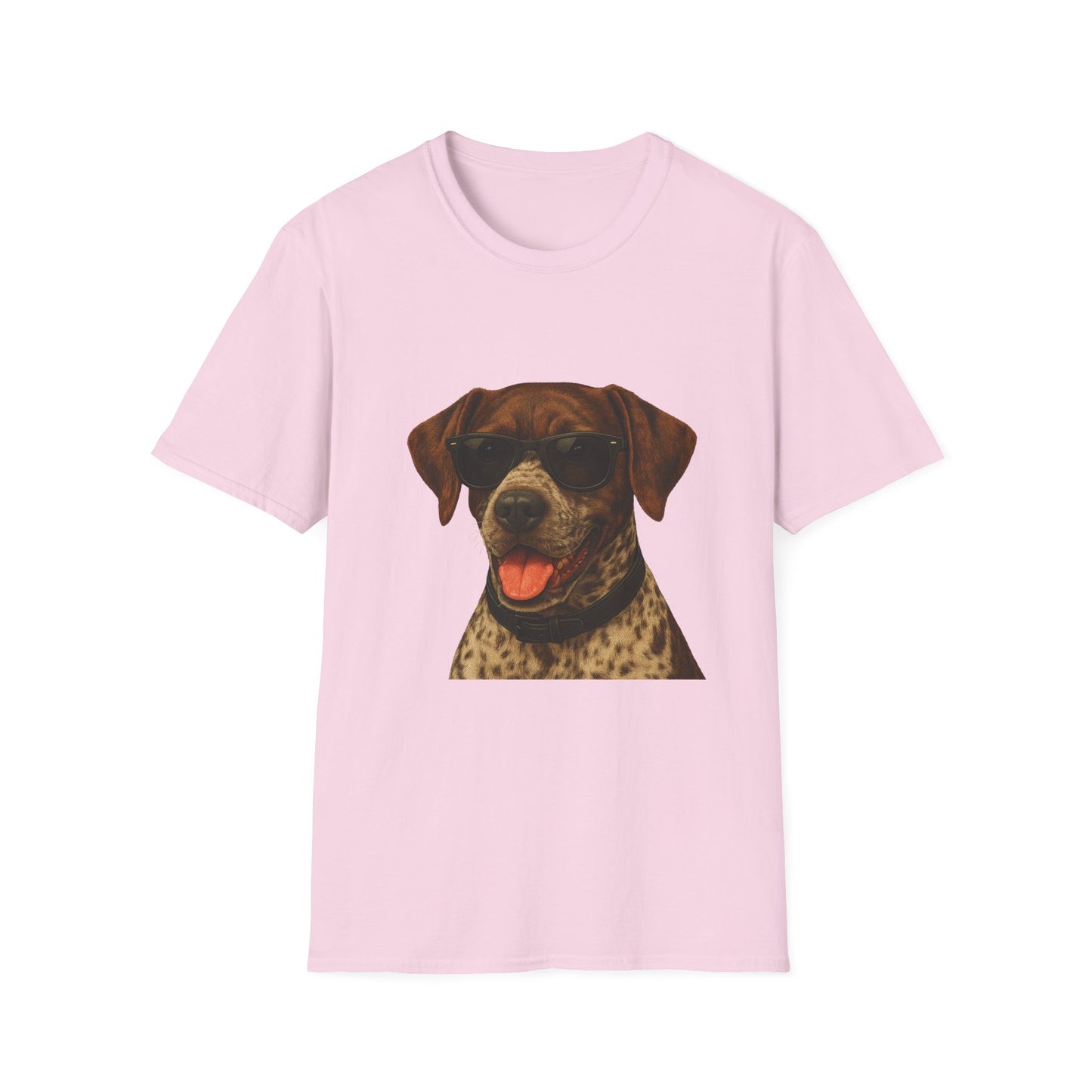 German Shorthaired Pointer Wearing Sunglasses - Adult T-Shirt