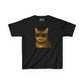 Domestic Shorthaired Tabby Cat Wearing Sunglasses Kids Tee