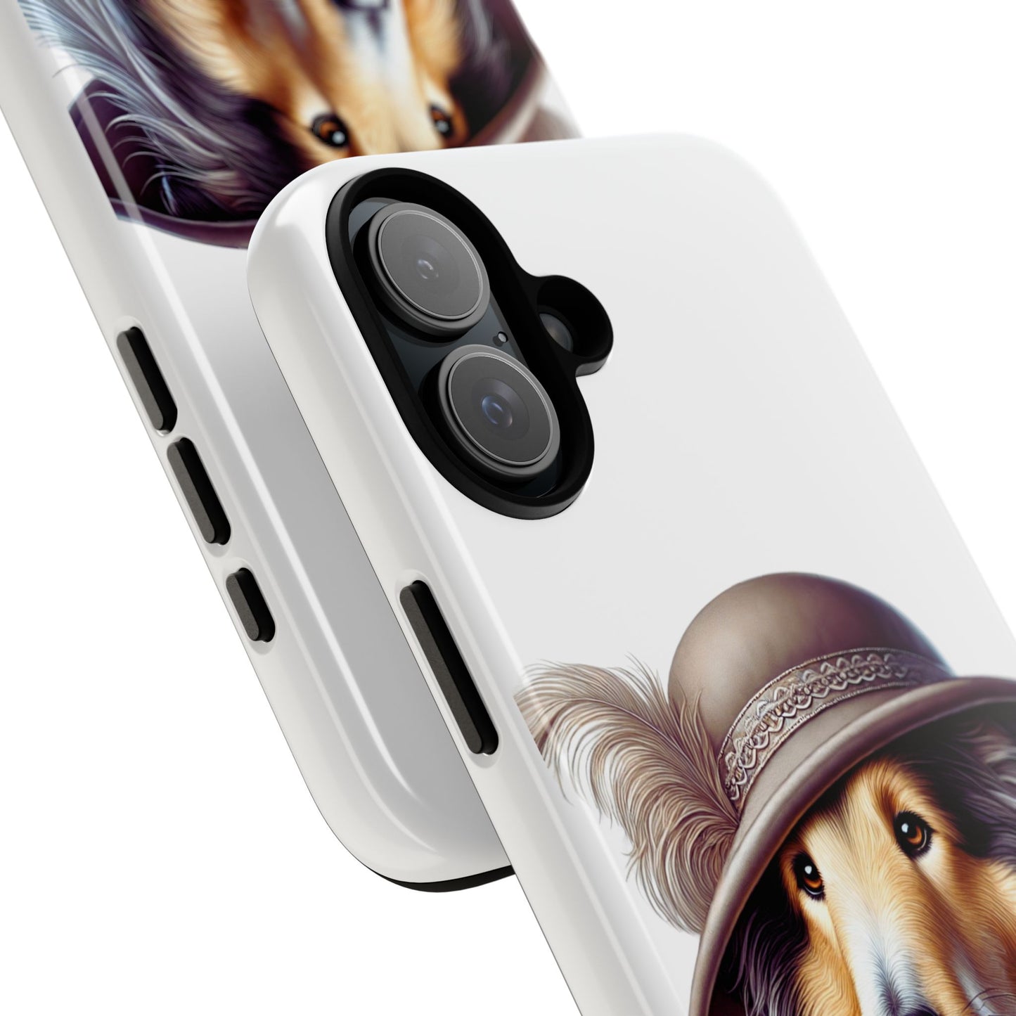 Collie Wearing a Cloche Hat - Tough Phone Case