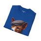 Basenji Wearing Tweed Flat Cap - Adult T-Shirt - Too Cute Pets