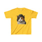 Calico Cat Wearing Bowler Hat - Youth T-Shirt - Too Cute Pets