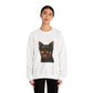 Yorkshire Terrier Wearing Sunglasses - Adult Crewneck Sweatshirt