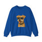 Miniature Schnauzer Wearing Sunglasses - Adult Crewneck Sweatshirt