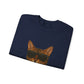 Bengal Cat Wearing Sunglasses - Adult Crewneck Sweatshirt