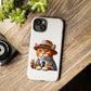 Tabby Cat Wearing a Fedora - Tough Phone Case