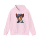 Cute Basenji Pup Wearing A Tweed Flat Cap - Adult Hoodie - Too Cute Pets