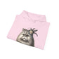 Persian Cat Wearing A Flower Fascinator - Adult Hoodie - Too Cute Pets