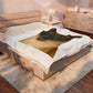 Siamese Cat Wearing Sunglasses - Sherpa Blanket