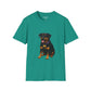Dog Lover Unisex T-Shirt featuring Lab and Rottweiler Mix 'Pumpkin' by Too Cute Pets