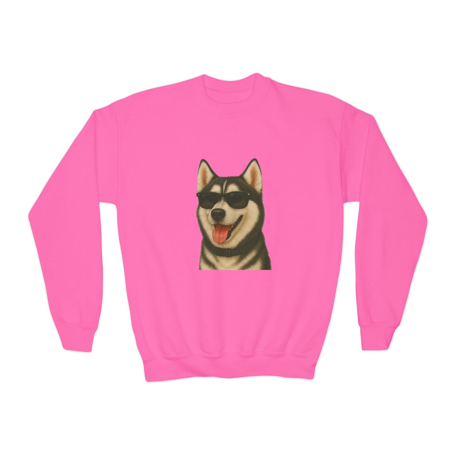 Siberian Husky Wearing Sunglasses - Youth Sweatshirt