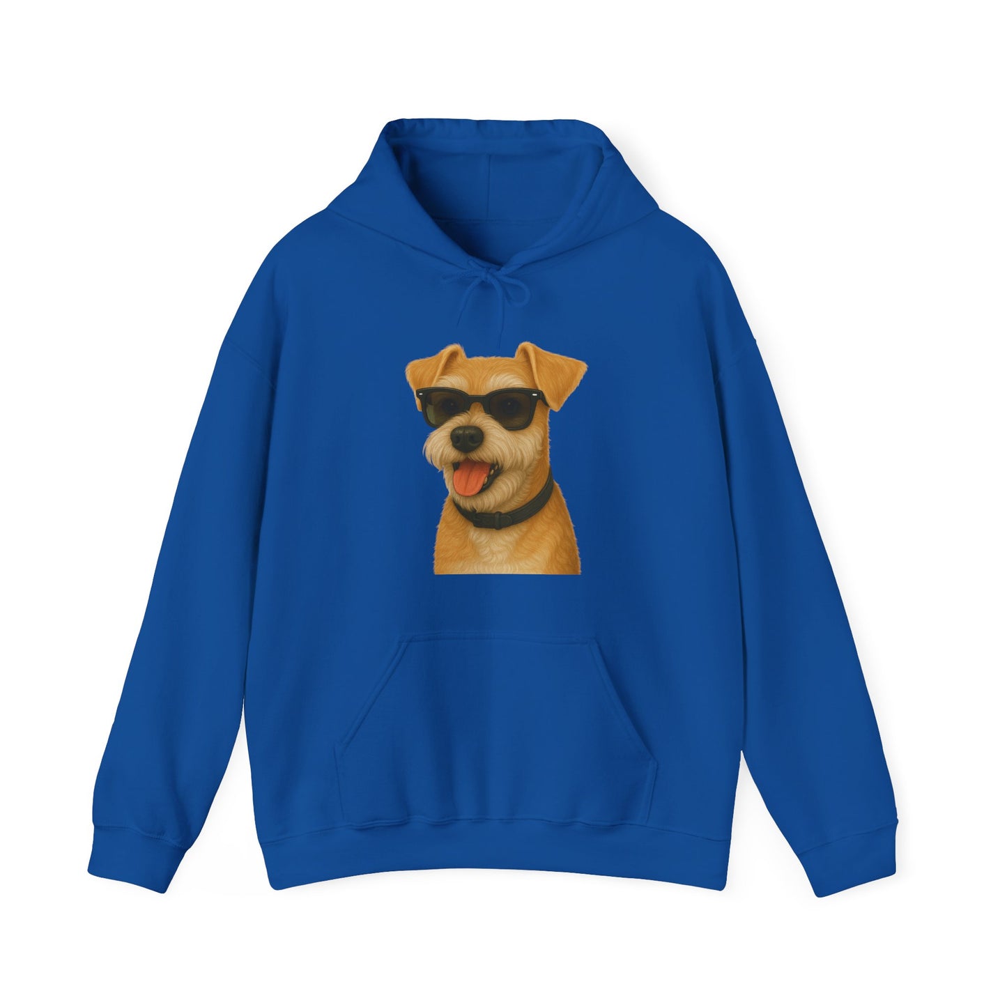 Miniature Schnauzer Wearing Sunglasses - Adult Hoodie
