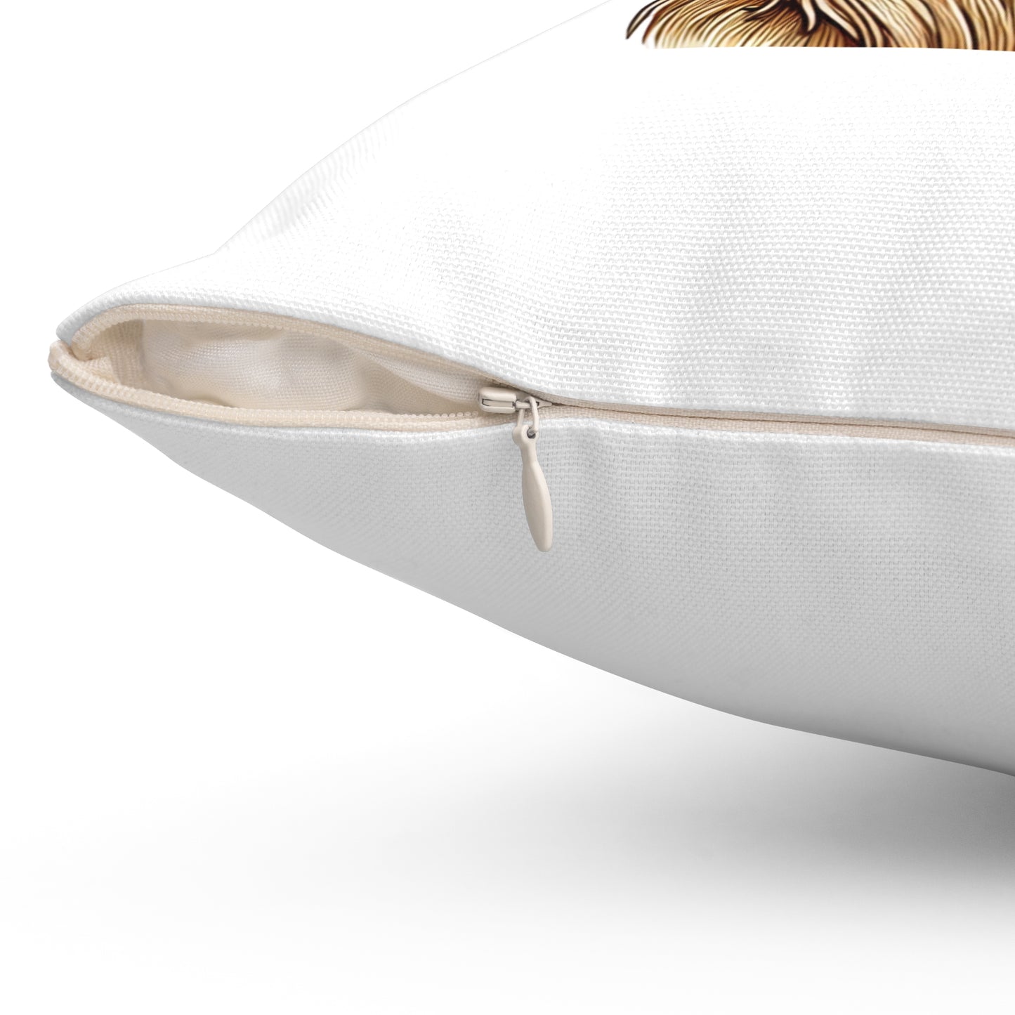 Golden Retriever Wearing a Newsboy Cap - Throw Pillow