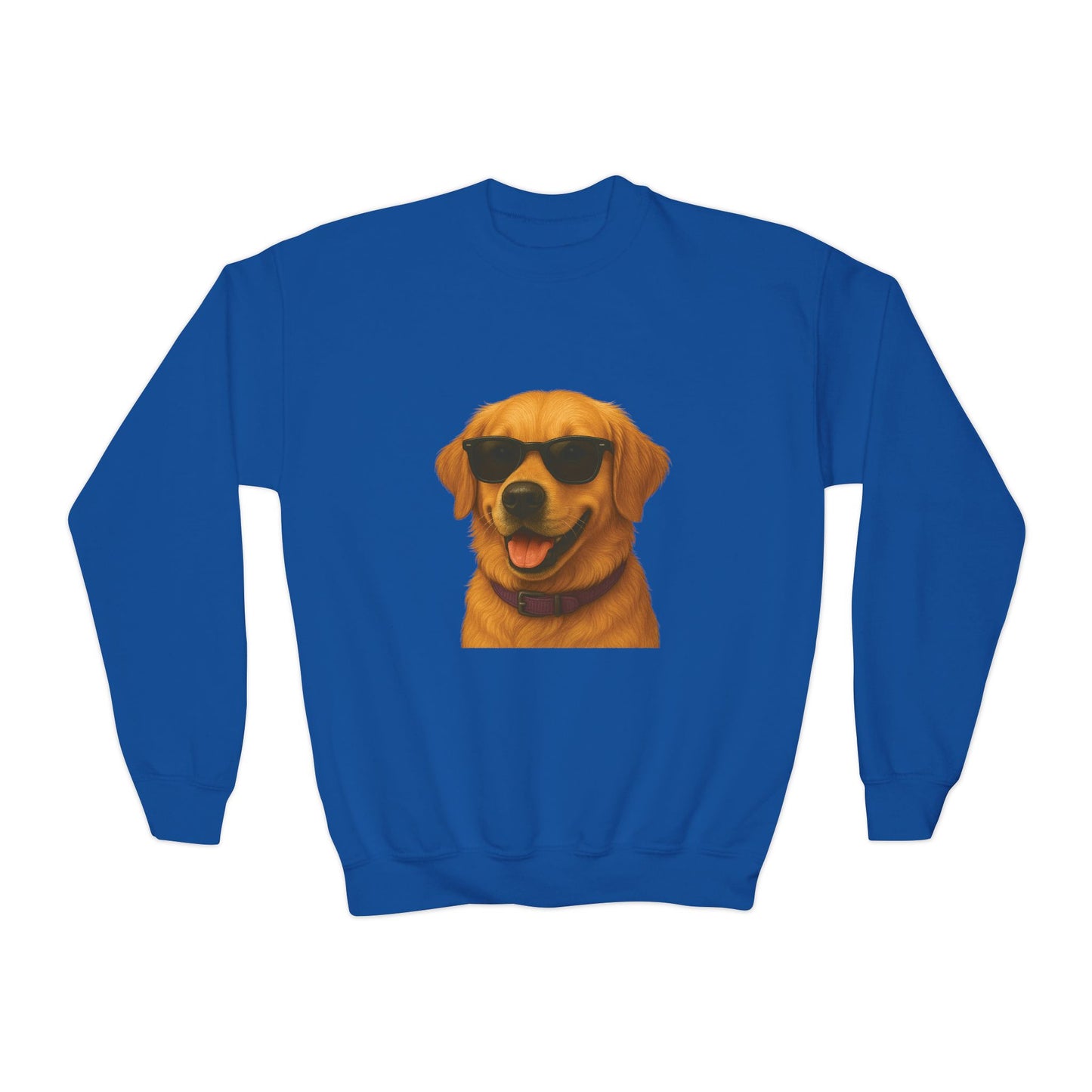 Golden Retriever Wearing Sunglasses - Youth Sweatshirt