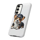 Corgi Wearing a Conductor's Hat - Tough Phone Case