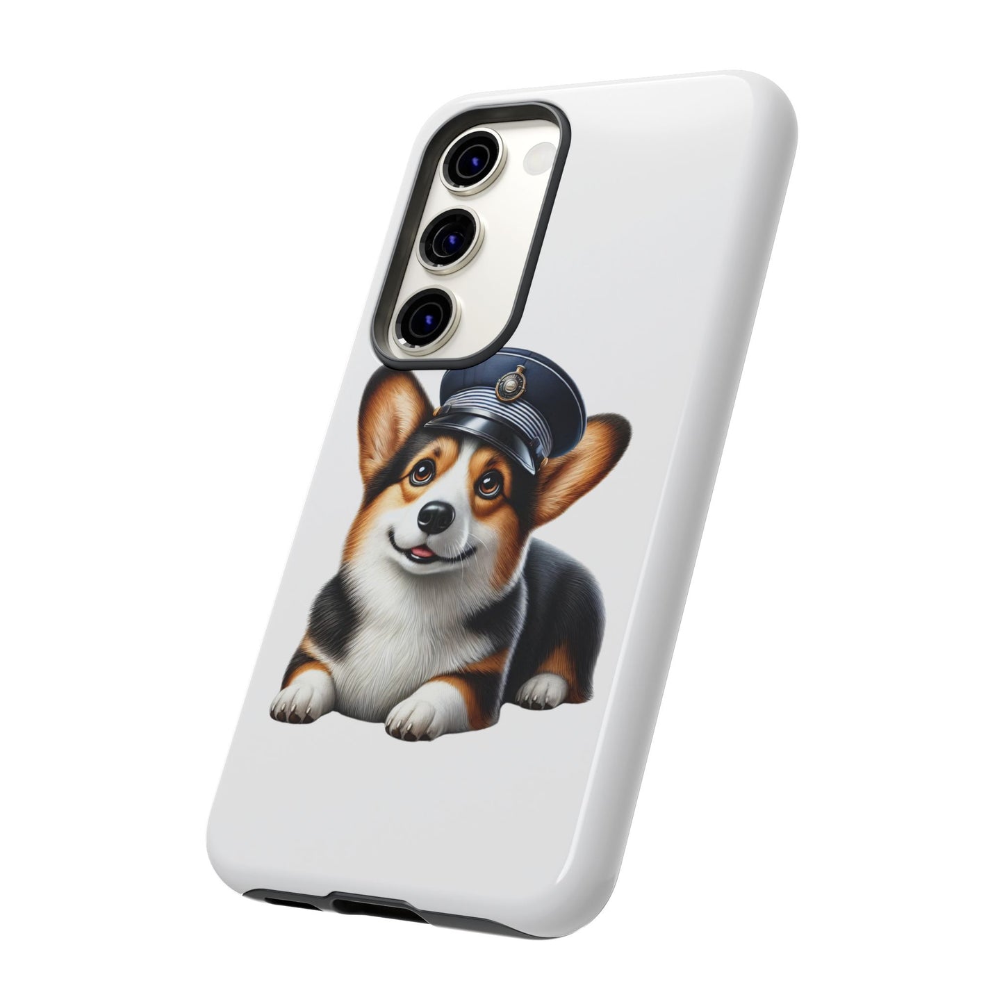 Corgi Wearing a Conductor's Hat - Tough Phone Case