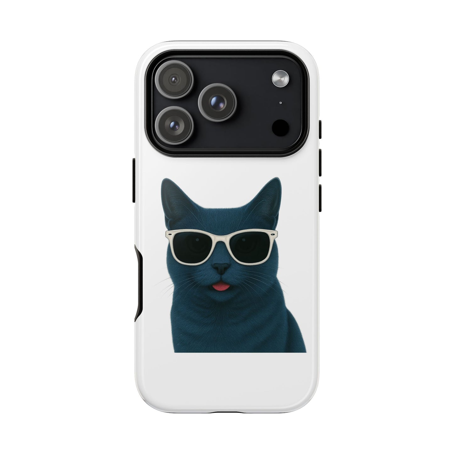 Russian Blue Cat Wearing Sunglasses - Tough Phone Case