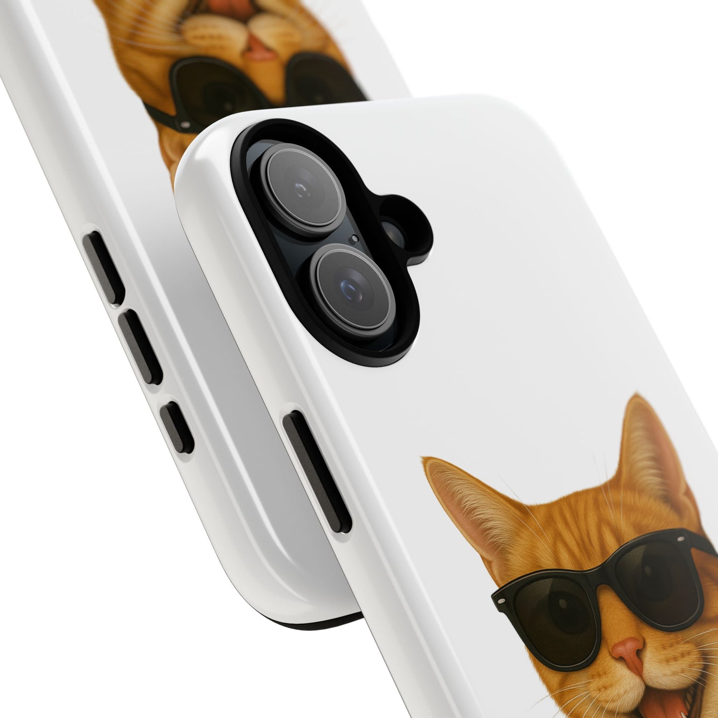 Orange Tabby Cat Wearing Sunglasses - Tough Phone Case