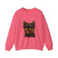 Yorkshire Terrier Wearing Sunglasses - Adult Crewneck Sweatshirt