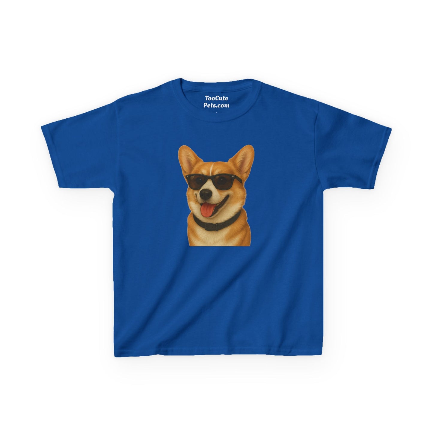 Pembroke Welsh Corgi Wearing Sunglasses - Kids Tee