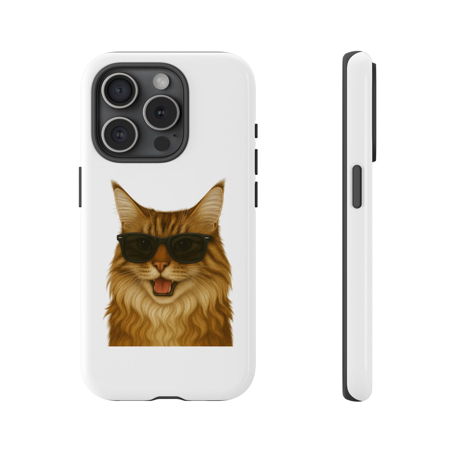 Maine Coon Wearing Sunglasses - Tough Phone Case