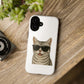 American Shorthair Silver Tabby Wearing Sunglasses - Tough Phone Case