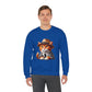 Tabby Cat in Fedora & Suit – Adult Unisex Crewneck Sweatshirt