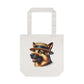 German Shepherd Wearing a Boater Hat - Cotton Tote Bag