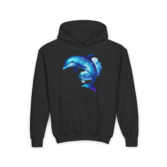 Cute Neptune The Dolphin Youth Hoodie Sweatshirt