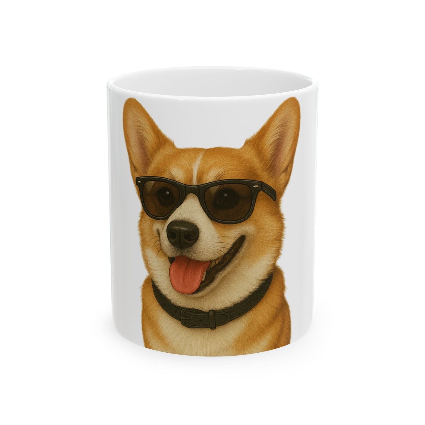 Corgi Wearing Sunglasses Ceramic Mug