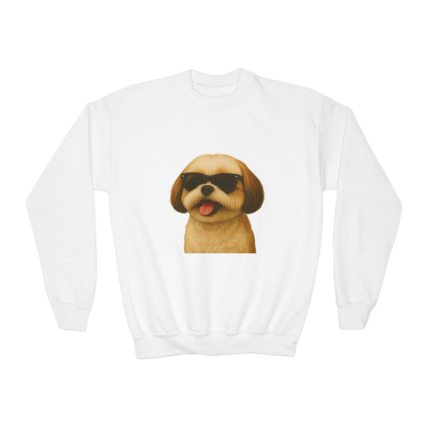 Shih Tzu Wearing Sunglasses - Youth Sweatshirt