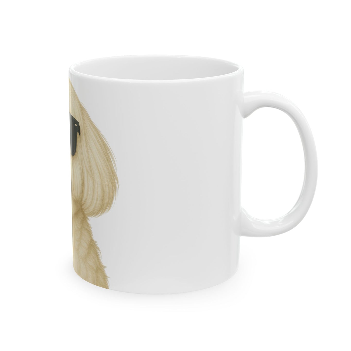 Maltese Wearing Sunglasses Ceramic Mug