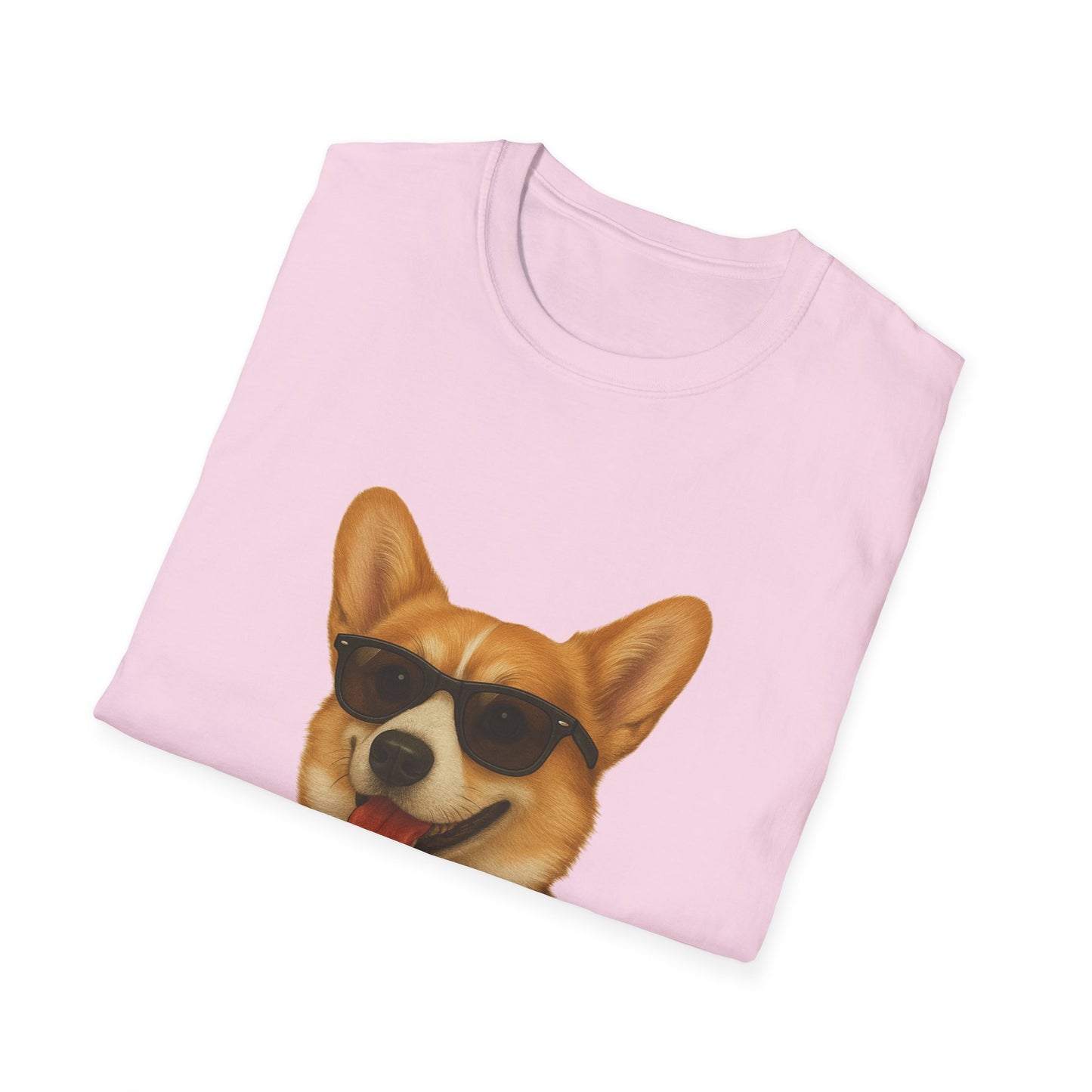 Corgi Wearing Sunglasses - Adult T-Shirt