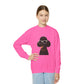 Black Poodle Wearing Sunglasses - Youth Sweatshirt