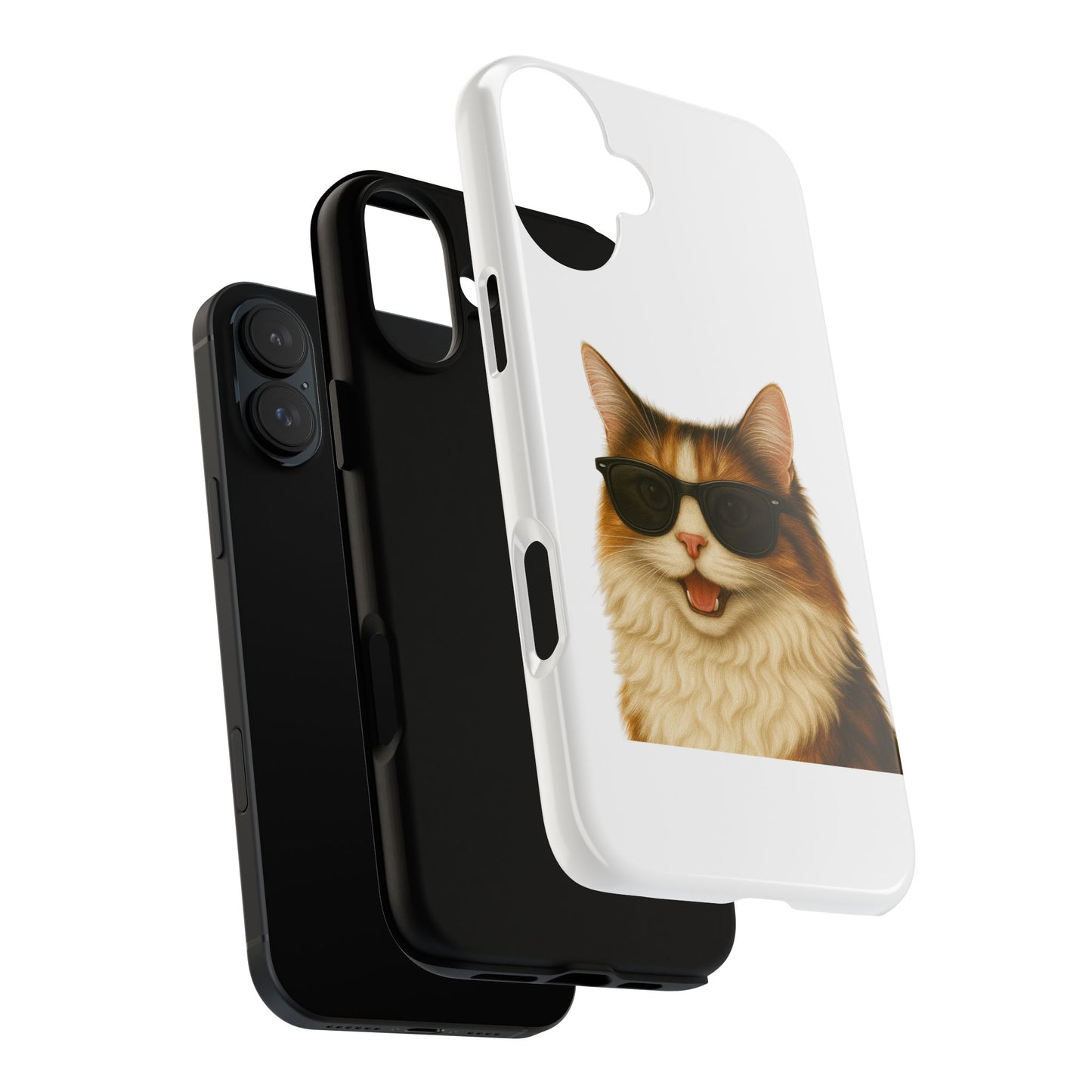 Calico Cat Wearing Sunglasses - Tough Phone Case