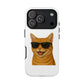 Orange Tabby Cat Wearing Sunglasses - Tough Phone Case