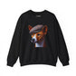 Basenji Wearing Tweed Flat Cap - Adult Crewneck Sweatshirt - Too Cute Pets