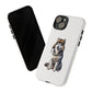 Husky Wearing a Fur Hunter Hat - Tough Phone Case