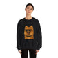 Pomeranian Wearing Sunglasses - Adult Crewneck Sweatshirt