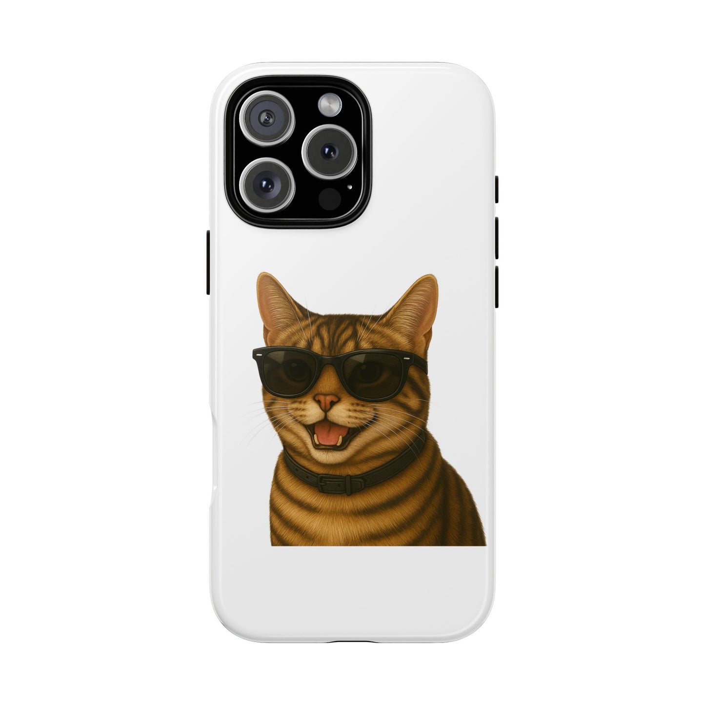 Tabby Cat Wearing Sunglasses - Tough Phone Case