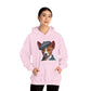 Cute Basenji Pup Wearing A Tweed Flat Cap - Adult Hoodie - Too Cute Pets