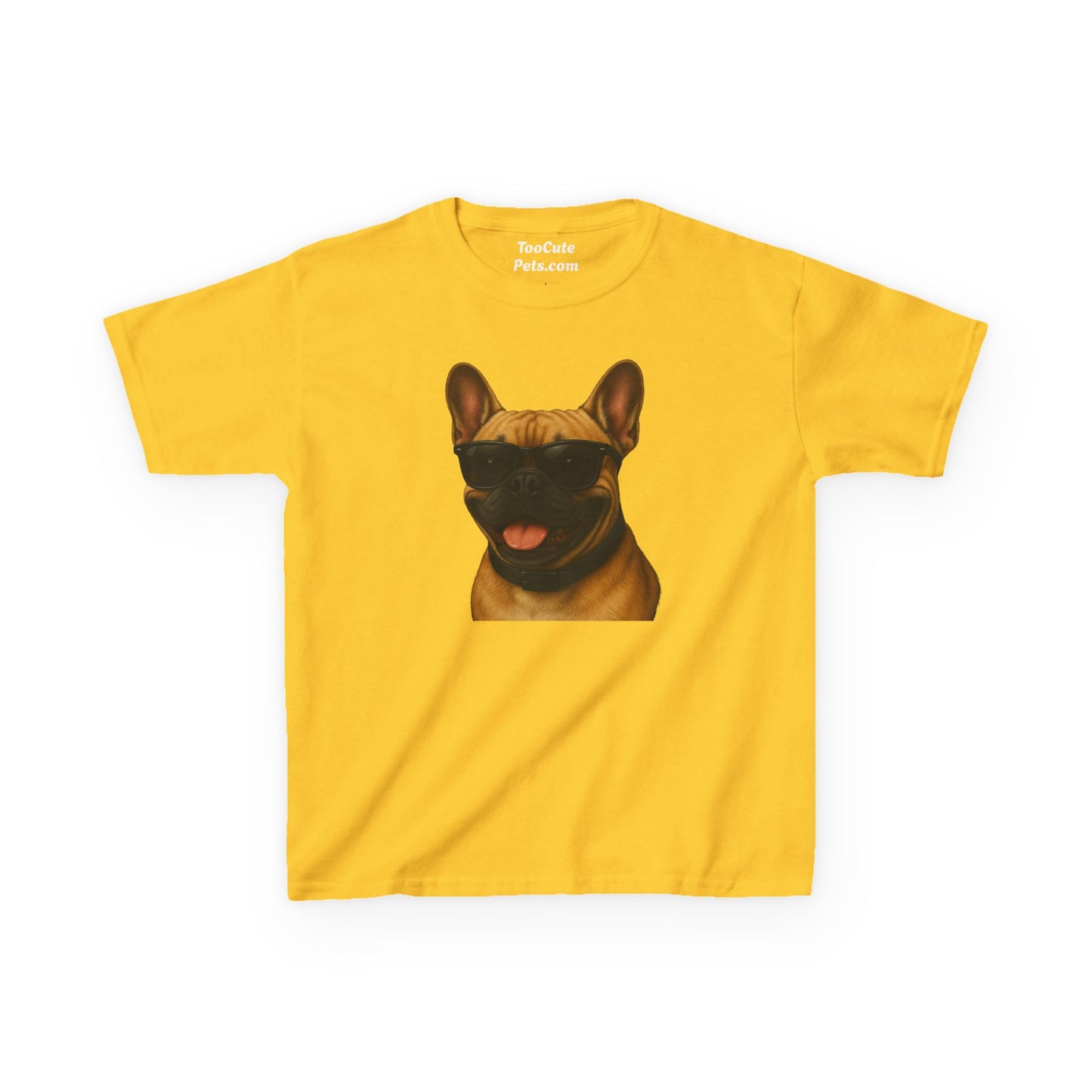 French Bulldog Wearing Sunglasses - Kids Tee