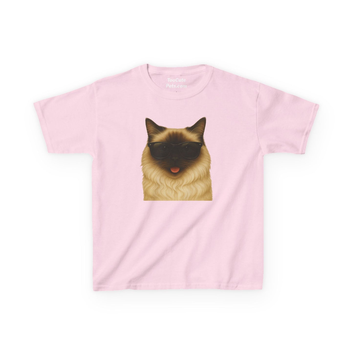 Ragdoll Cat Wearing Sunglasses Kids Tee