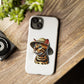 Bengal Cat Wearing a Safari Hat - Tough Phone Case