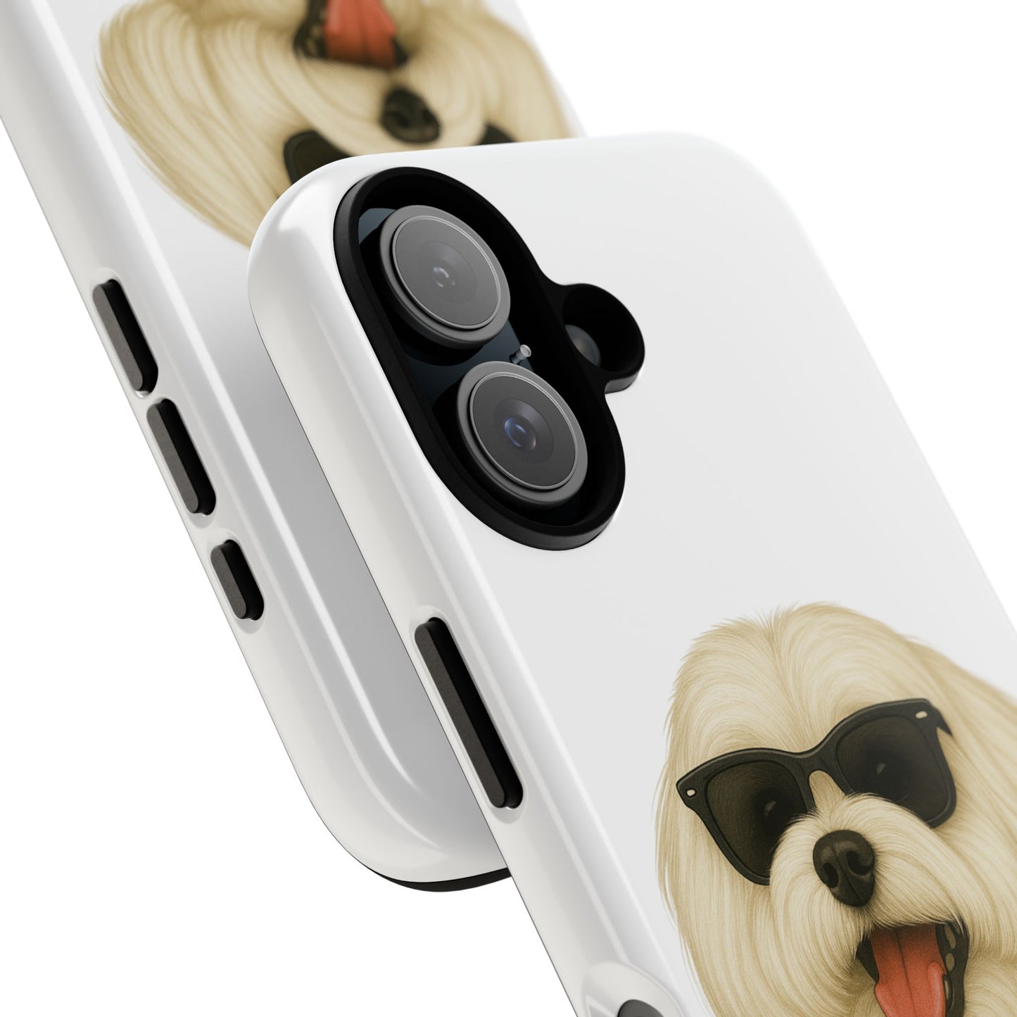 Maltese Wearing Sunglasses - Tough Phone Case