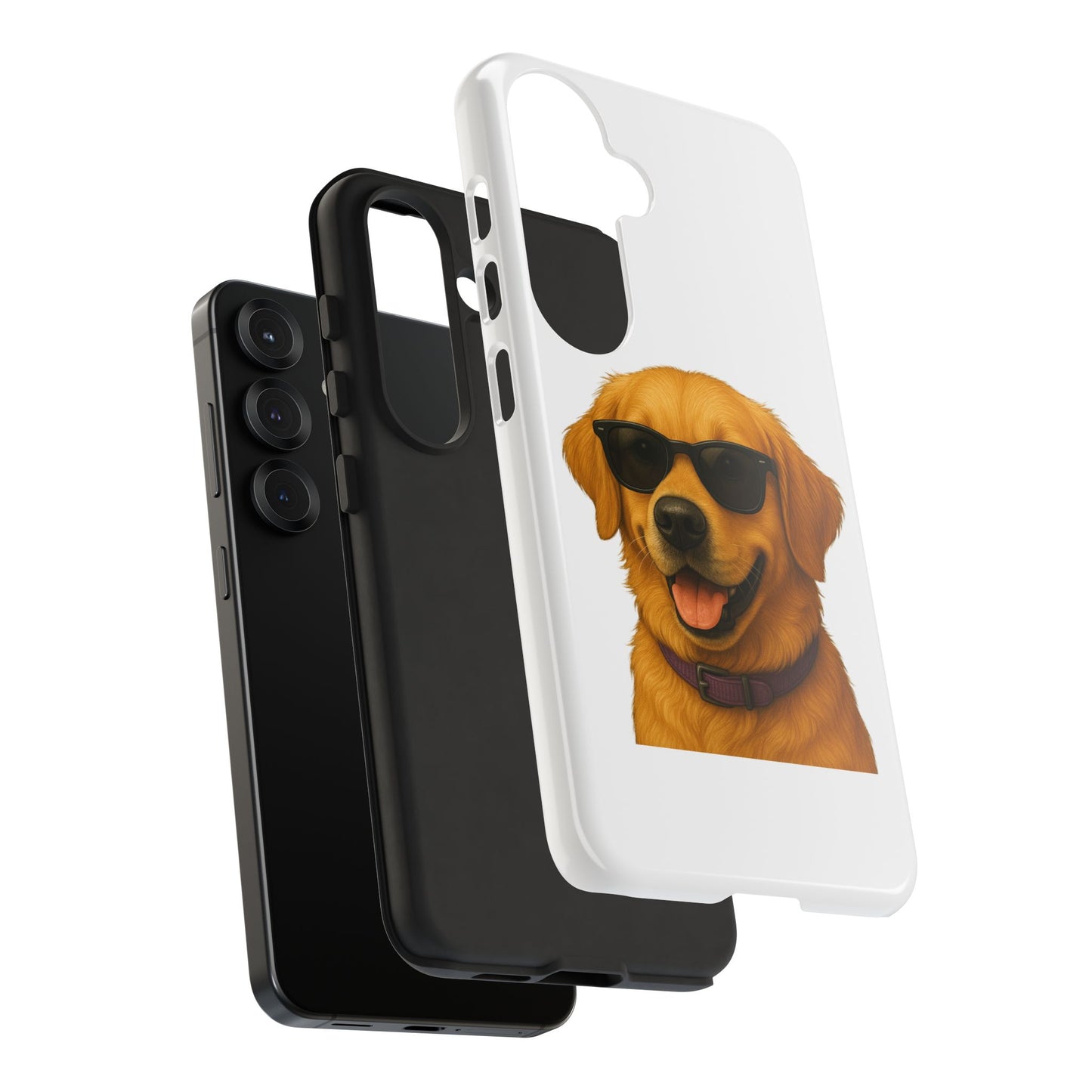 Golden Retriever Wearing Sunglasses - Tough Phone Case